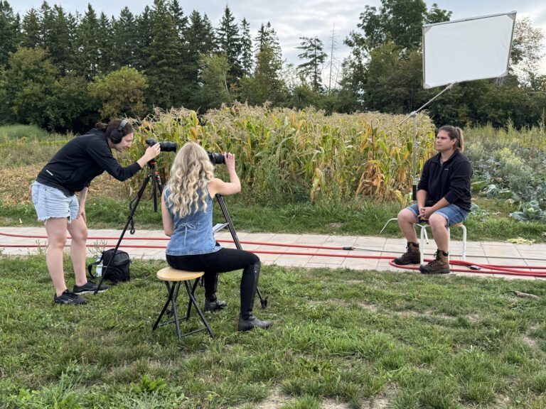 On Site Filming in Kawartha Lakes, Ontario near Peterborough