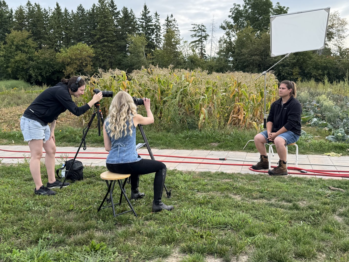 On Site Filming in Kawartha Lakes, Ontario near Peterborough
